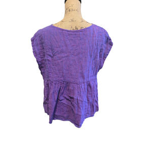 Holding Horses purple oversized top, size small